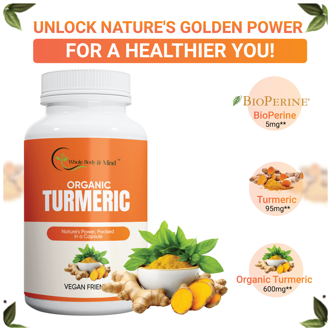 Turmeric with BioPerine® (Black Pepper Fruit Extract) Supplement (60 Capsules)