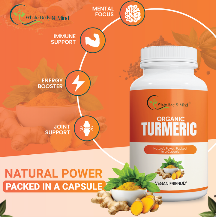 Turmeric with BioPerine® (Black Pepper Fruit Extract) Supplement (60 Capsules)